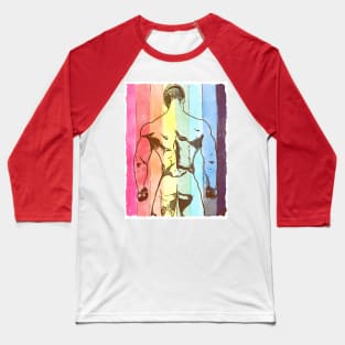 Rainbow Muscle Baseball T-Shirt